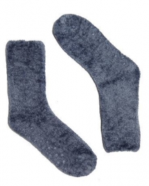 Bonnie Doon Fluffy Sock huissok - jeansblauw