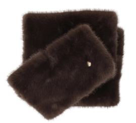 Charm bontje faux fur art. 26257 - donkerbruin