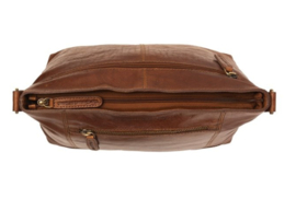 Chesterfield hand- en schoudertas Annic art. 1004 - cognac