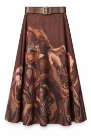 Rok suèdine Floral Way art. 25355 - bruin