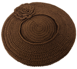 Gehaakte kinderbaret Anna - lichtbruin/157
