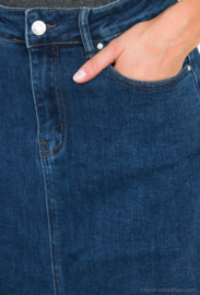 MOZZ stretchrok Denim art. X001J - blauw