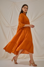 YYDS lange jurk Maxi art. 1349 - oranje