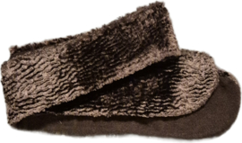 Damesbontje/shawl Astracan art. 6906 - bruin