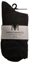 Marcmarcs damessok Fine Cashmere art. 82300 - donkerbruin gemêleerd