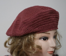 Damesbaret Anne Z - marsala rood