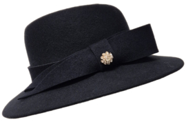 Weba Hats dameshoed Wol art. 1193 - donkerblauw