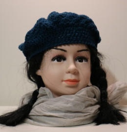 Kinderbaret Esmee ac.- petrol/blauw