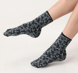 Oroblu Socks Flowery 80 denier art. 7142 - grijs