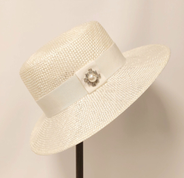Weba Hats dameshoed ramie art. 4500 - offwhite