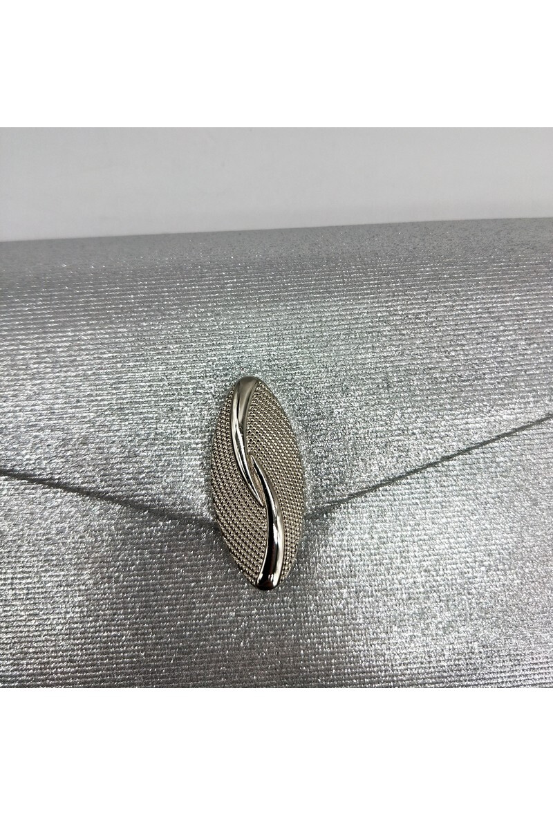 Gelegenheidstasje/clutch art. 756 - zilverkleur