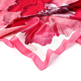 SH luxe vierkante shawl 70 x 70 art. 70107 - roze/fuchsia