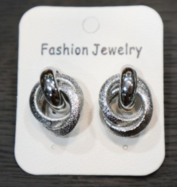Fashion Jewelry oorbel steker art. 3446 - zilverkleur