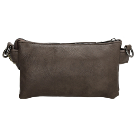 Charm crossbodytas Tottingham art. 20628 - donkerbruin