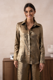 CHOKLATE damesblouse Lea Metallic art. 8091 - goudkleur