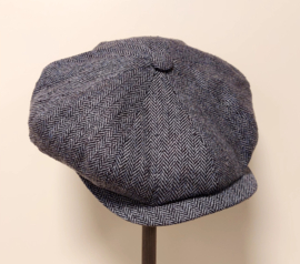 City Sport herenpet/newsboy cap Herringbone art. 2-121-378-0019 - blauw