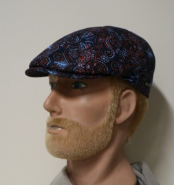 Hatland flatcap Yoel art. 57130/02 - navy/rood