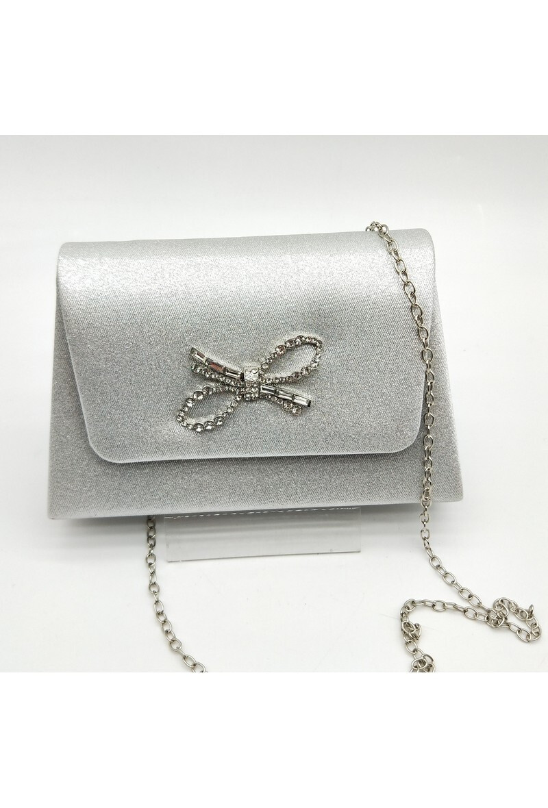 Gelegenheidstasje/clutch art. 759 - zilverkleur