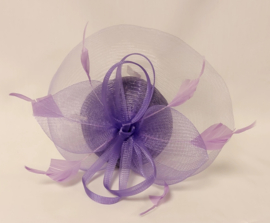 Fascinator/haargarnering art. 3060 - paars