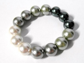 Armband art. 3174 - crème/groen