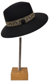 Weba Hats dameshoed Wol art. 1024 - zwart