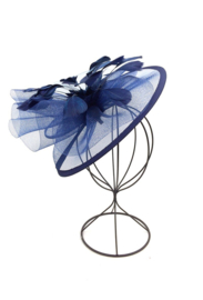 Fascinator/haargarnering art. AC-306-7 - blauw
