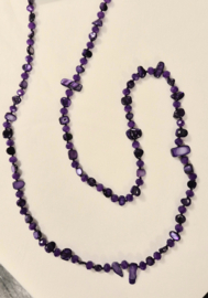 Ketting lang art. 7793 - paars