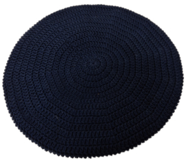 Gehaakte kinderbaret Anna - donkerblauw