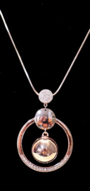 Lange ketting art. 7951 - rosékleur