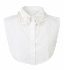 Los kraagje Pearls art. 9776 - wit