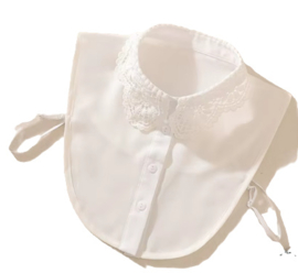 Los kraagje met kanten boordje Rosa art. 3514 - wit