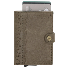 Micmacbags pasjeshouder/safety wallet Marrakech art. 20670 - olijfgroen