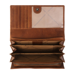 Chesterfield portemonnee Hampton art. 7331 - cognac