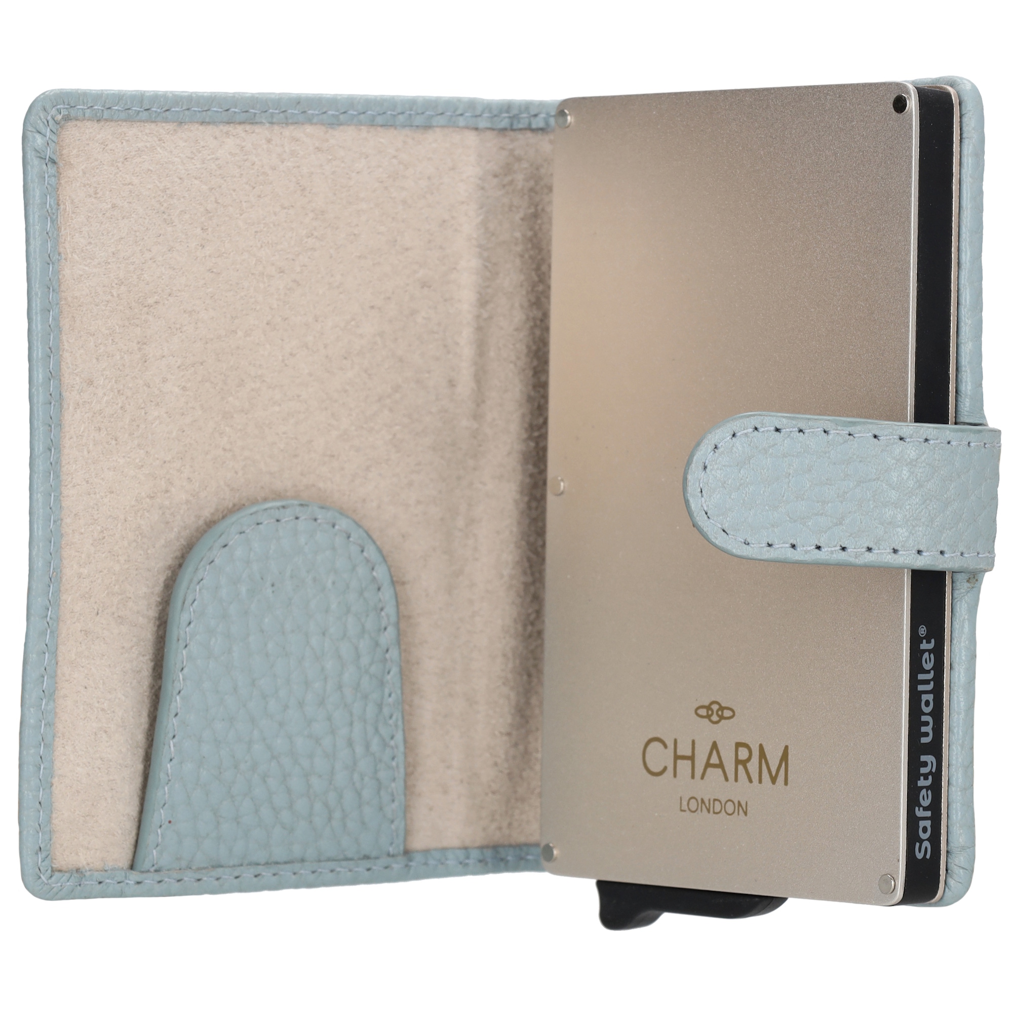 Charm pasjeshouder/safety wallet Washington art. 21276 - lichtblauw