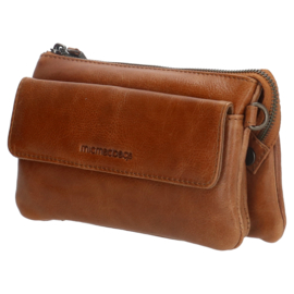Micmacbags schoudertasje Porto art. 18055 - cognac/bruin
