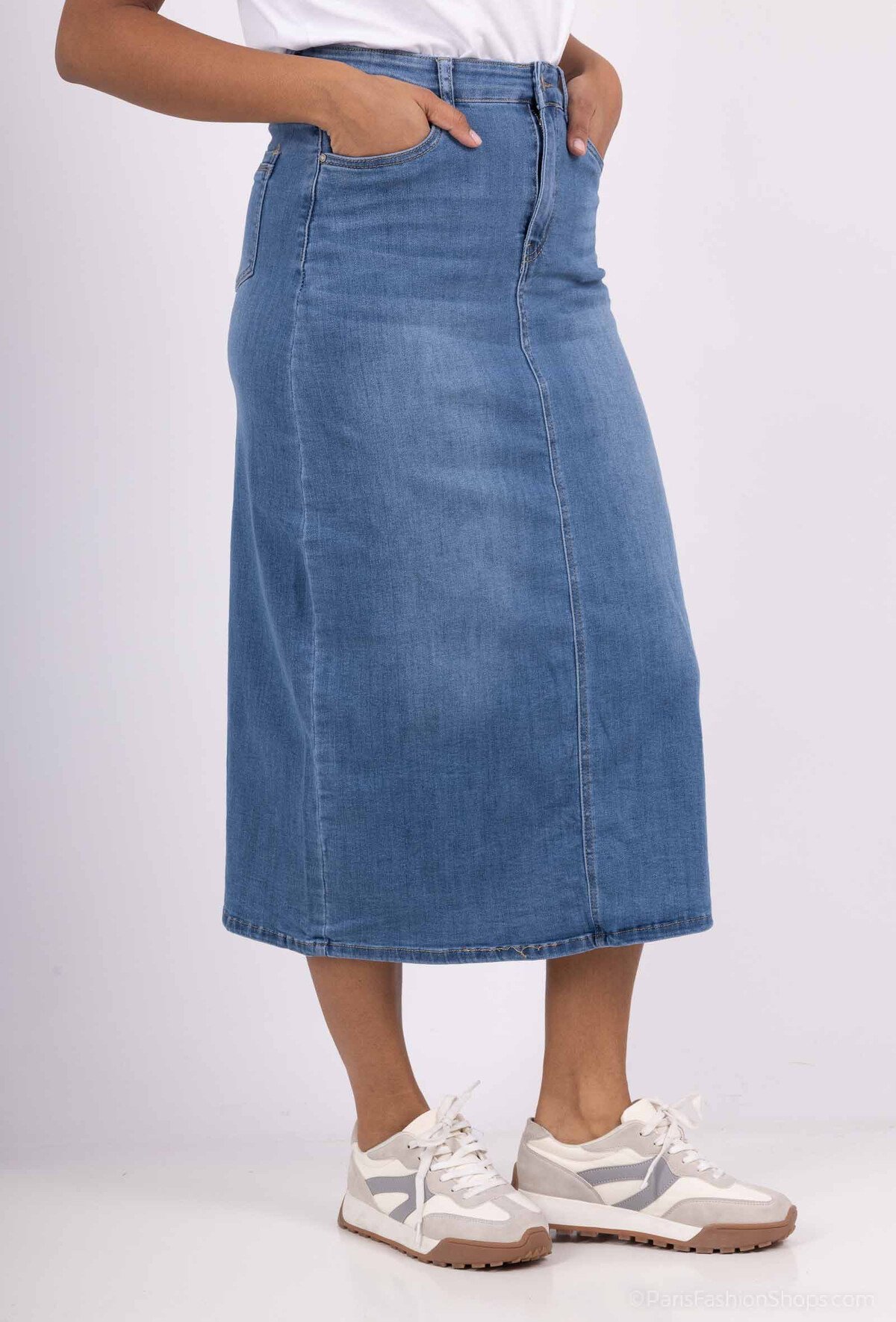 MF stretchdenim rok art. 3711 - lichtblauw