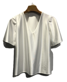 Charming satiné top Beach art. 7040 - wit