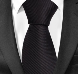Heren stropdas art. 9052 - zwart