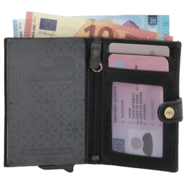 Micmacbags pasjeshouder/safety wallet Marrakech art. 20670 - zwart