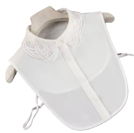 Los kraagje met opengewerkt boordje Oval art. 4108 - wit