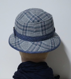 Alfonso d'Este globetrotterhoed Trotter art. 27079 - grijs/blauw