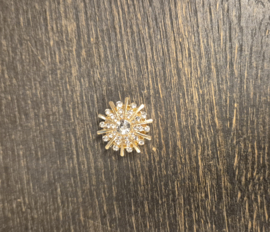 Button Cover/overzetknoop strass art. 5218 - goudkleur