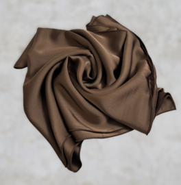 Stola/avondshawl langwerpig satin Tine art. 1704 - donkerbruin