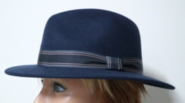 Stetson Traveller Woolfelt hoed Roanley art. 2528117 - donkerblauw