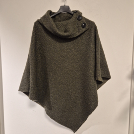 Poncho/cape  art. 4920 - donkergroen