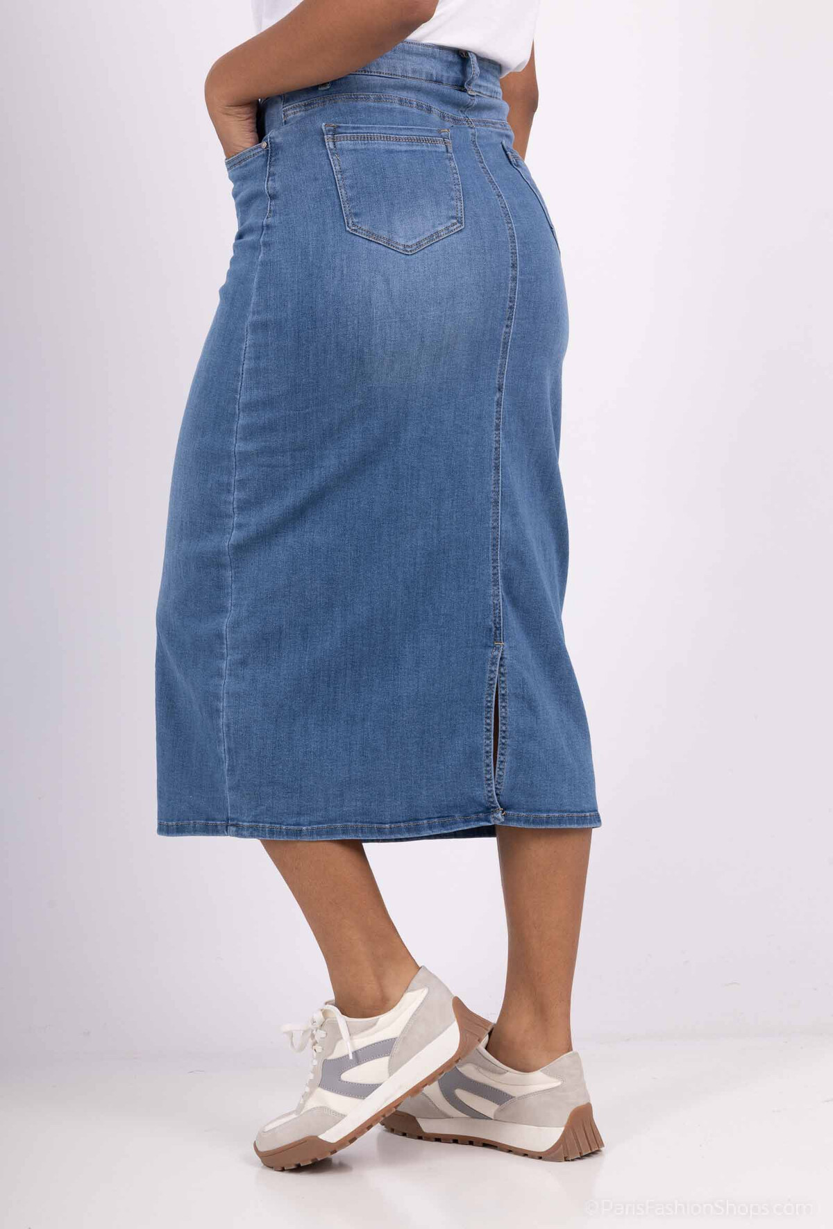 MF stretchdenim rok art. 3711 - lichtblauw