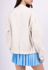 Bomberjasje Linen CherryK art. 8498 - beige gemêleerd