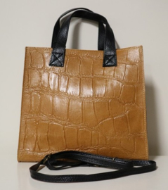 Giuliano hand- en schoudertas art. 2572 - cognac/zwart