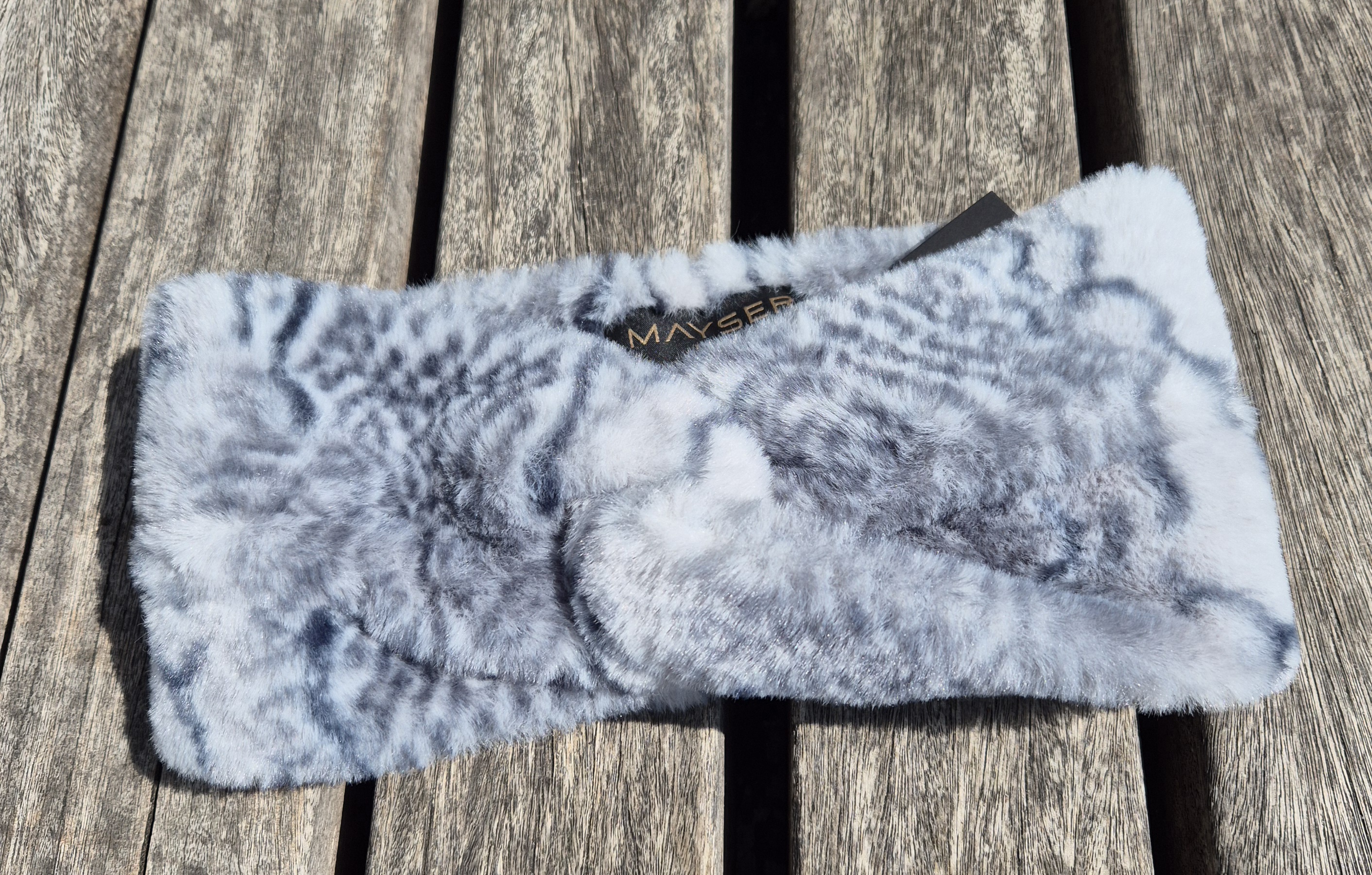 Mayser hoofdband Rita Rose fake fur art. 1327081 – grijs gemêleerd