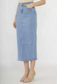Rok stretchdenim Bestiny art. 1839 - lichtblauw